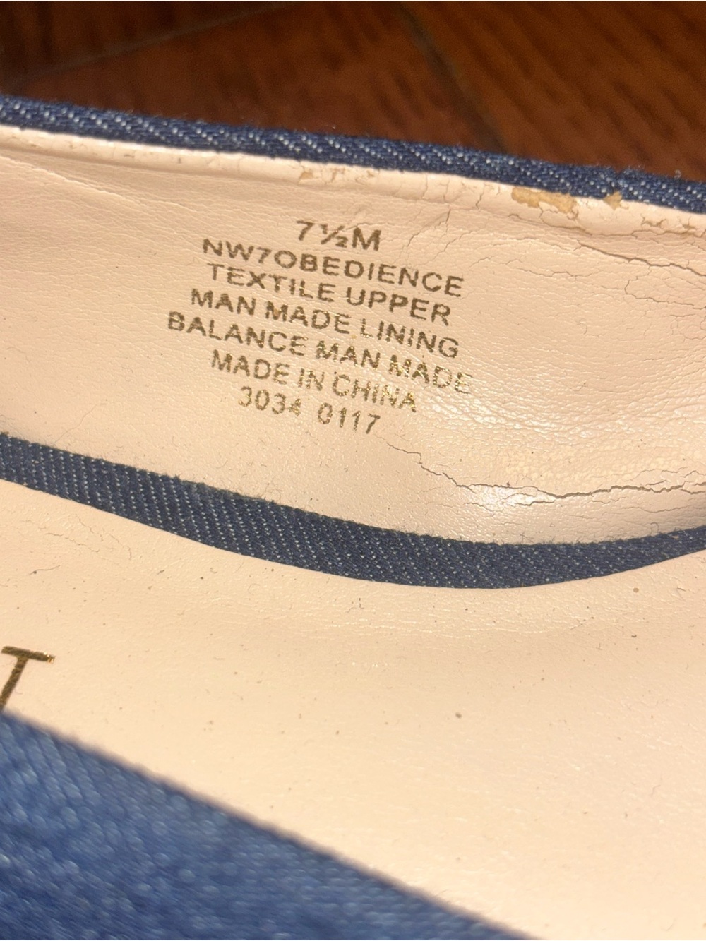 Nine West Suziella Obedience Denim Floral Embroidered Pointed Toe Flats 7.5 M - Picture 5 of 11